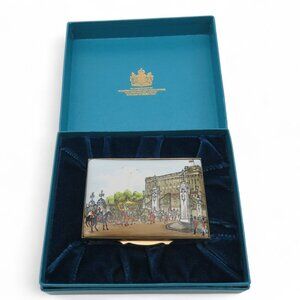 BILSTON And BATTERSEA Limited Edition Silver Jubilee Trinket 1977 England Vintag